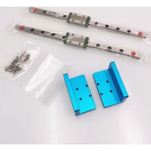 Funssor 1set Anycubic Photon 3D printer dual Z Axis upgrade Mod kit MGN9H linear rails