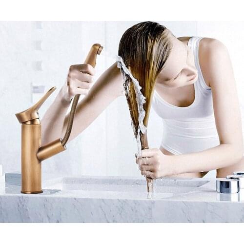 IMPEU Pull-out Bath Mixers With Shower Head