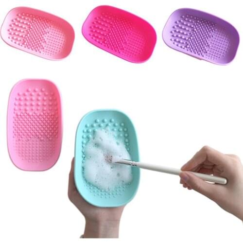 Silicone Brush Cleaner Cosmetic Make Up Professional cleaning tools washing Foundation Makeup Brush Cleaner Pad Tool