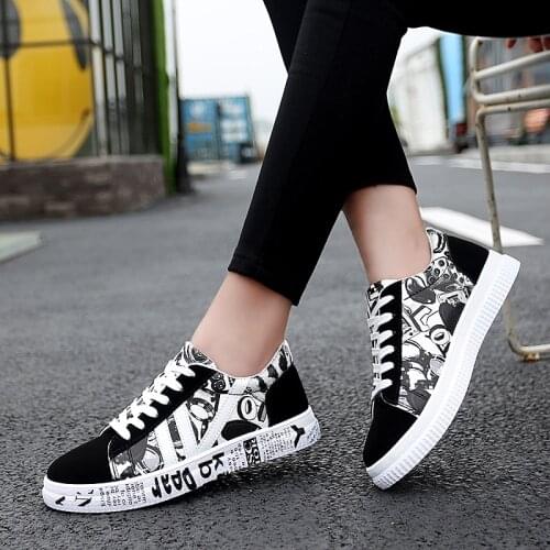 Plus Size 44 Sneakers Women Tennis Female Flat Shoes Mens Sneakers Skateboard 2021 Non-leather Casual Shoes Vulcanized Shoes