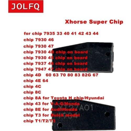 Best Xhorse VVDI Super Chip XT27A01 XT27A66 Transponder for ID46/40/43/4D/8C/8A/T3/47 for VVDI2 VVDI Key Tool / Mini Key Tool
