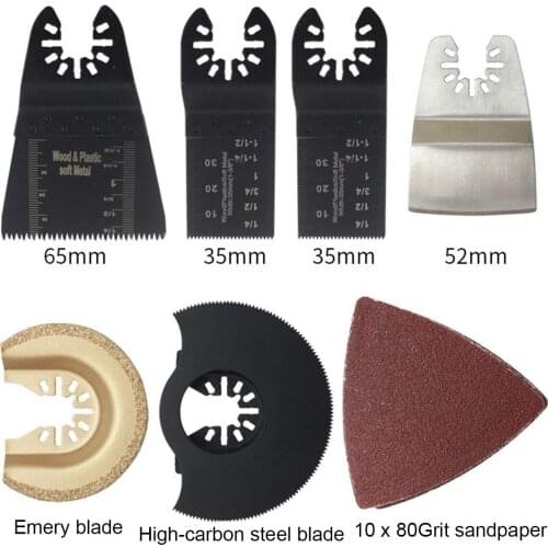 16pcs/set Multi-Function Bi-metal Precision Saw Blades Oscillating Blade Multi Wood Cutting Kit Chipboard Tool Circular Saw Blad