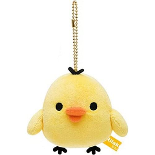 New Rilakkuma Kiiroitori Chick Plush Keychain Small Pandent Kids Stuffed Toys For Children 5CM