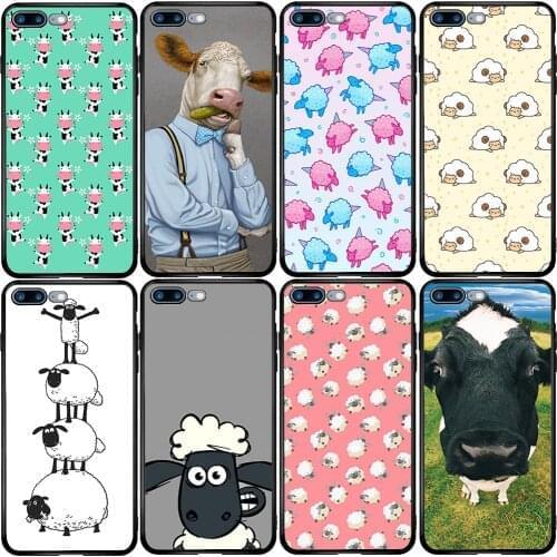 Phone Case for Samsung Note 8 9 10 S6 S7 S8 S9 S10E S11 S20 Ultra Lite Plus Edge Pro Lite Animal Cow Sheep