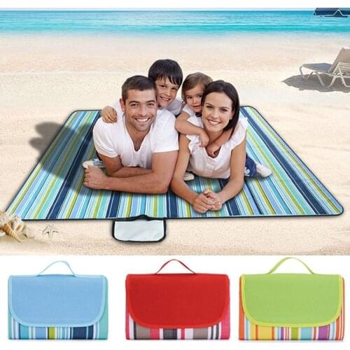 195x200cm Camping Mat Plaid Folding Camping Mattress Baby Climb Outdoor Waterproof Beach Picnic Blanket for Multiplayer Picnic