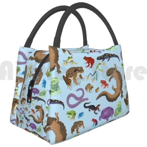 Portable Insulation Bag I Am Thankful For Amphibians Amphibians Frog Toad Newt Salamander Caecilians