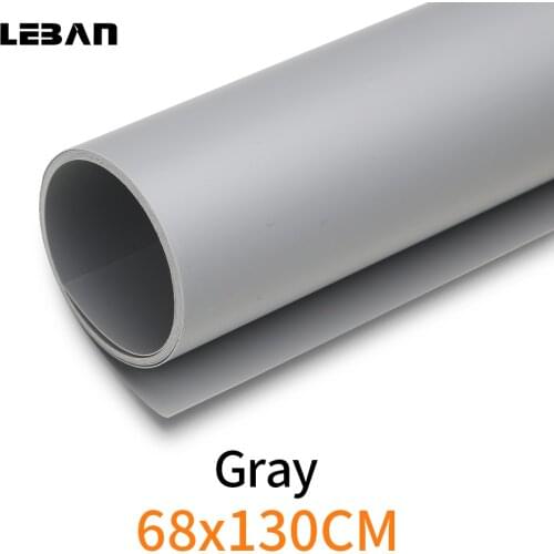 Gray 68X130cm 27*51inch Photography Backdrop Paper Matte PVC Vinyl Seamless Background Seamless Water-proof