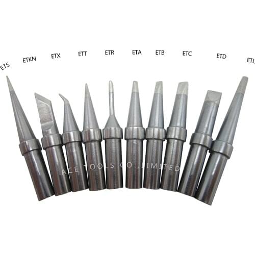 10 PCS WELLER ET Soldering Tips for WES51 WESD51 WE1010NA WE1010 WE1010EU WTL1000S-0 PES51 PES50 LR21 LR20 Welding Iron Bit