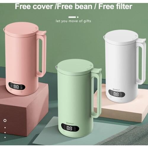 350ml Soymilk Machine Automatic Heating Soyabean Milk Maker Filter-free Non-Drip Spout Reservation Soy Beans Milk Juicer Grain