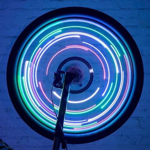 Bicycle Motorcycle Bike Tyre Tire Wheel Lights 20 LED Flash Spoke Light Lamp Colorful Motorcycle Cycling Mtb Bike Wheel Lights
