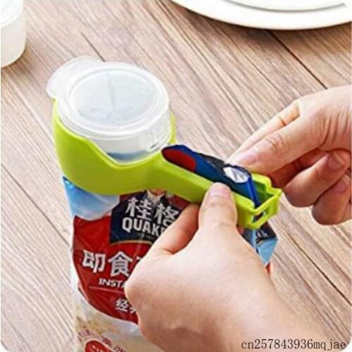 2pcs Food Sealing Clip Seal Pour Food Storage Bag Clip Clamp With Large Discharge Nozzle Kitchen Tools