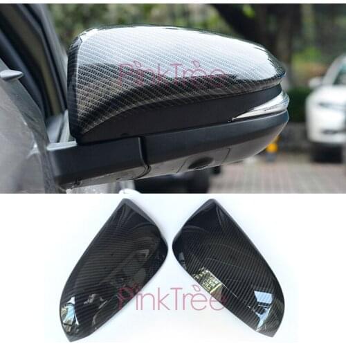 2013-2018 Carbon Fiber Color Side Wing Door Mirror Cover For Toyota RAV4 XA40 SUV Styling Accessories