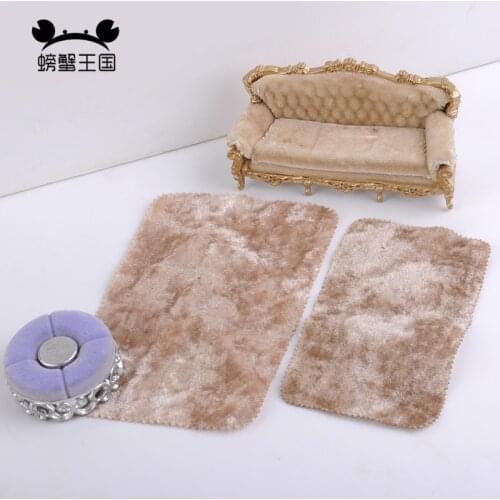 5pcs/lot Dollhouse European Style Carpet Model Building Material Mini Furniture Miniature Doll Living Room Bedroom Accessories