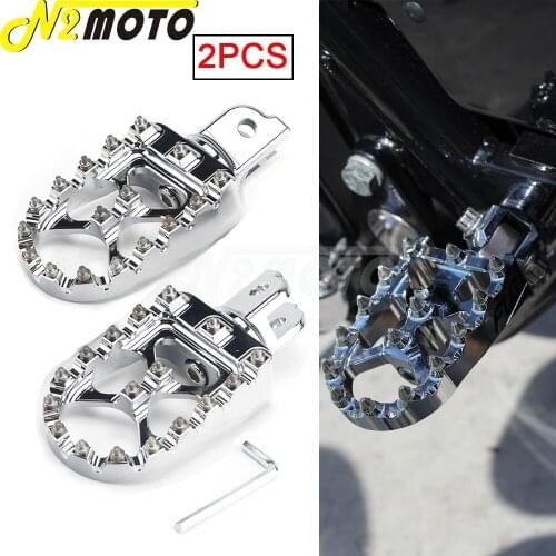 Aluminum Tapered Driver Foot Peg Footboard MX Style For Harley Softail Standard Heritage Classic Sport Glide Low Rider Deluxe