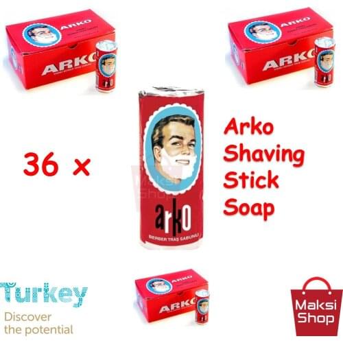 Arko Men Stick Rolon Shaving Soap 75 G x 36 Pcs Barbers Choice Traditional Shaving Beard Male Care Set Body blade Hair Shaver