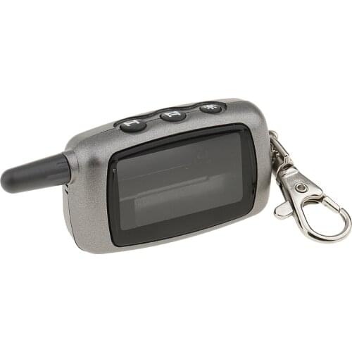 StarLine A9/A6 LCD 2-Way Car Remote Controller Keychain + Silicone Key Case For StarLine A9/A6 LCD Car Vehicle Alarm System