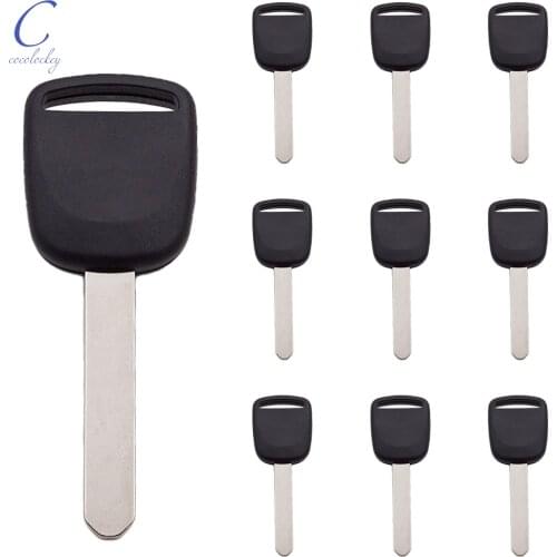 Cocolockey Car Transponder Chip Key Shell Fob No Chip Fit for Honda HO01 Transponder key blank Uncut Blade 10pcs/lot