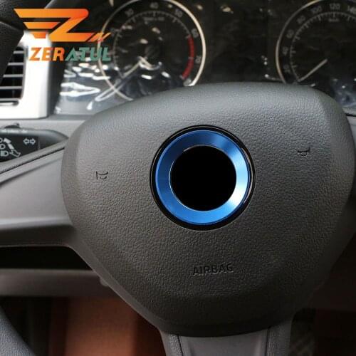 For Volkswagen VW Scirocco Amarok Transporter Arteon Caddy Caravelle Car Styling Car Steering Wheel Aluminium Alloy Sticker