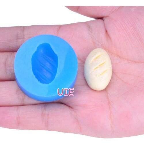 GYL392U 28.7mm x 17.9mm Classic Bread Silicone Mold Fondant Cake Decoration Candy Resin Clay Earrings Necklace Craft Soap Candle