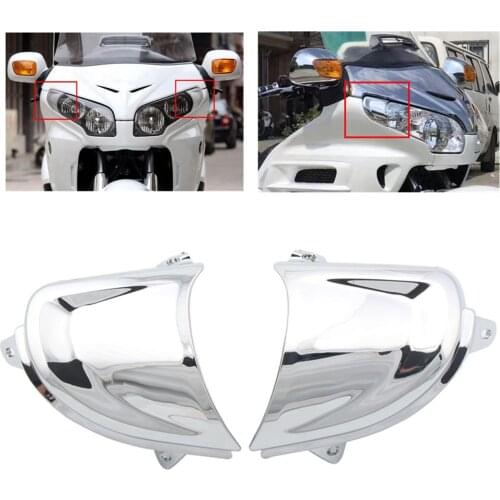 Motorcycle Chrome Front Headlight Panel Cover Trim Fairing Trim For Honda Goldwing GL1800