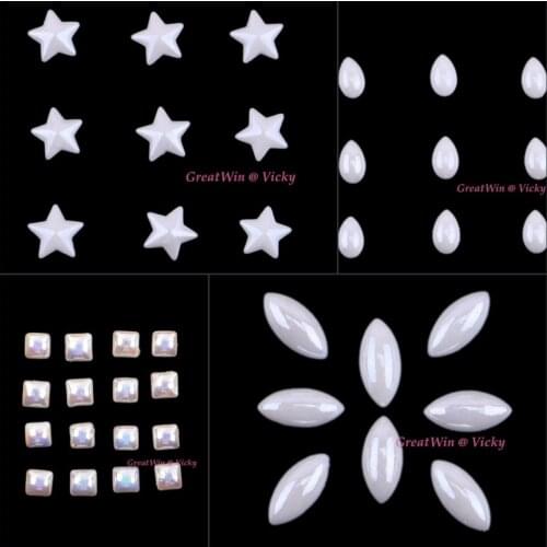 Ceramic Hotfix Rhinestones Hot Fix Diamond pearl Iron-On Rhinestone Garment Stones Beads Star / Horse Eye / Teardrop / Square
