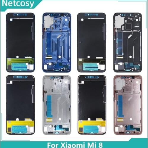 For Xiaomi Mi 8 Middle Frame Bezel Housing Cover Repair For Xiaomi Mi8 Mi 8 Lite Mi 9 Mid Plate Chassis Panel Case For Mi 8 Mi9