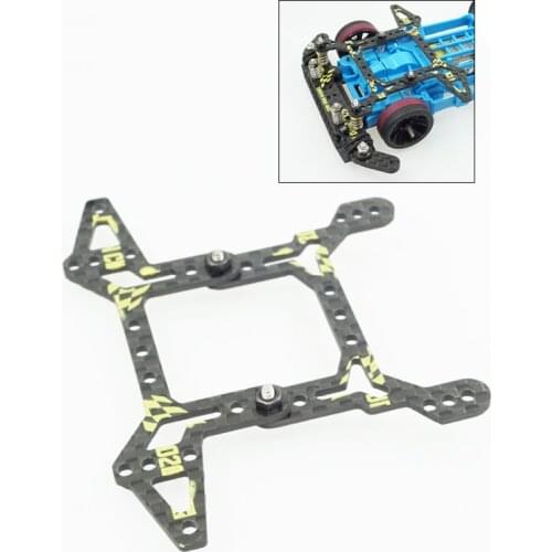 MS MSL Carbon Fiber 95132 Bracket Lettering Lightweight Reinforcing Plate Stay for Tamiya Mini 4WD DIY Parts
