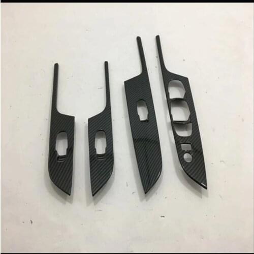 For Nissan Terra 2017 2018 2019 ABS stainless steel Car Window Armrest Cover Glass Lift Switch Trim Decoration Accessories