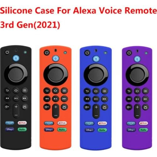 New Silicone Remote Control Cover For Amazon Brand TV Stick 4K 3rd Gen 3rd Generation Cube Shockproof Anti-slip Remote Protector