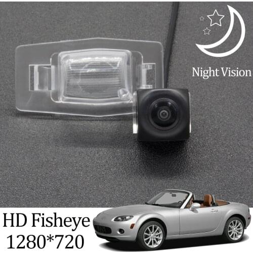 Owtosin HD 1280*720 Fisheye Rear View Camera For Mazda MX-5 (NB) 1998 1999 2000 2001 2002 2003 2004 2005 Car Vehicle Camera