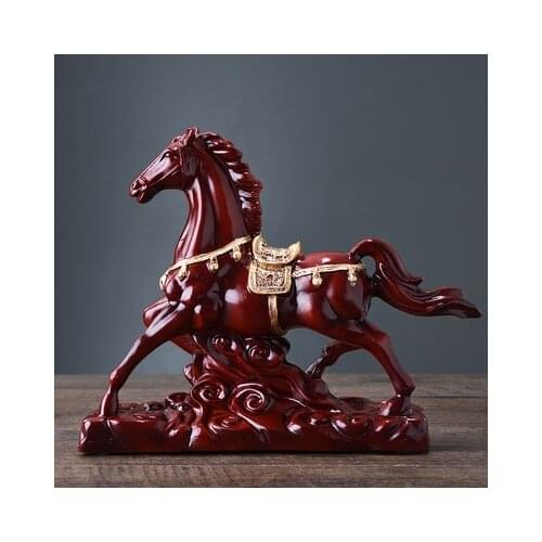 Handicraft art horse furnishing articles Sitting room TV ark decorates ma cheng to succeed study office handicraft
