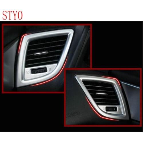 STYO Car ABS Air Condition Vent Outlet Trim Cover For LHD Mazdas 3 Axela 2017 2018