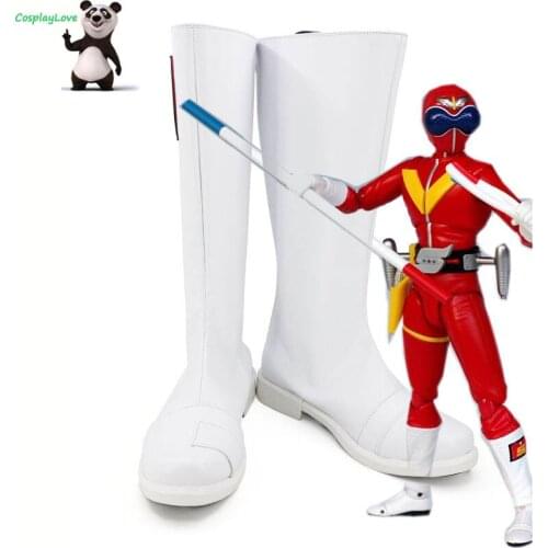 CosplayLove Super Sentai Cosplay Shoes Himitsu Sentai Gorenger Akaranger Cosplay Shoes Boots For Halloween Christmas