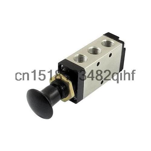 G1/8" Air Inlet Five Way Two Position Manual Hand Pull Valve 4R110-06