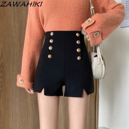 Женские завышенные шорты ZAWAHIKI China At AliExpress