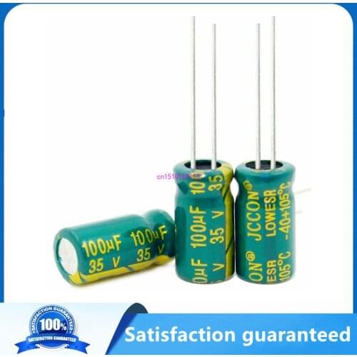 1000pcs~200pcs/lot 35V100UF 100UF 35V High frequency low resistance Electrolytic Capacitors Size:6*12 best quality New origina