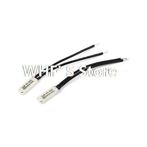 2pcs 250V 5A Bimetal Temperature Control Switch Thermostat 60C N.C KSD9700