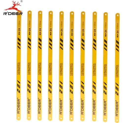 10pcs Hacksaw Blade 300*12.6*0.6mm Bl-Metal Hss Hand Saw 24T Scroll Saw For Cutting Stainless Steel Wood Hand Tool