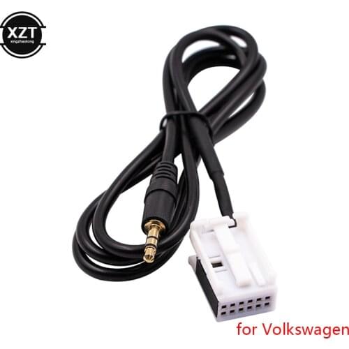 AUX Input Mode Cable for iPod Phone MP3 3.5mm AUX-in Audio Music Adapter Cable Connector for Audi VW Skoda for Cars