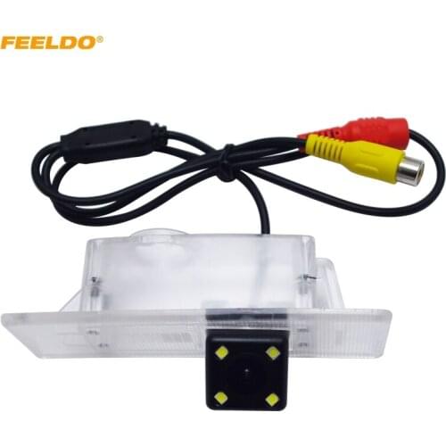 FEELDO 1Set Auto HD Reverse Parking Back Up Camera for KIA K5 K4 KX5 KIA OPTIMA Lotze 4LED Rearview Camera #AM4811