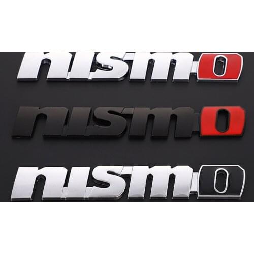 Nismo Logo Emblem Badge Decals Car Stickers Front Back Trunk Car Styling For Nissan Tiida Teana Skyline Juke X-trail Almera