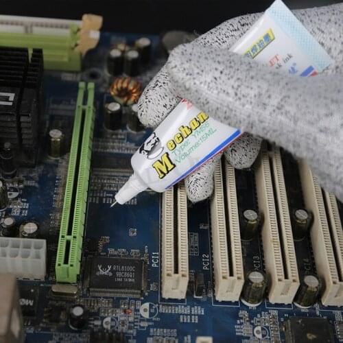 MECHANIC 15ML UV Curing Solder Mask Ink Red Blue Green Yellow Black White Welding Oil for PCB BGA Paint Prevent Corrosive Arcing