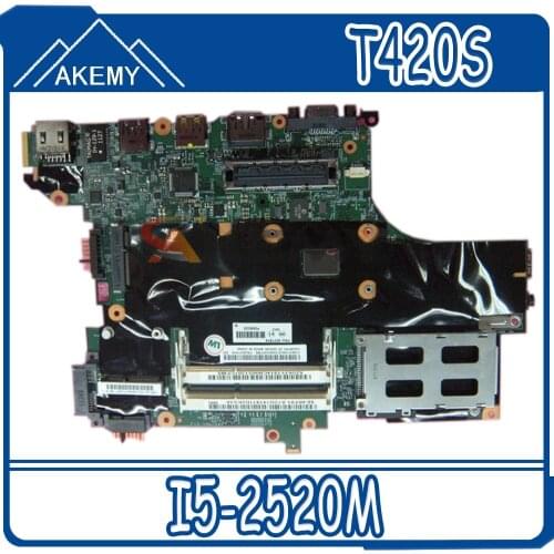 Laptop motherboard For LENOVO Thinkpad T420S Core I5-2520M Mainboard 63Y1914 H0223-4 48.4KE58.041 QM67