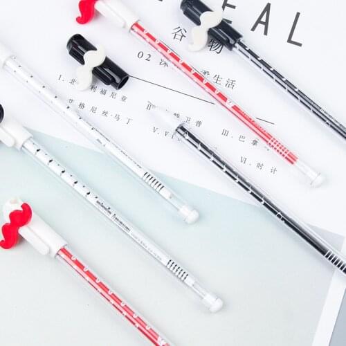 20Pcs Gel Pens Set Korean Stationery Small Fresh Creative Crystal Transparent Beard Neutral Pen Kawaii School Supplies Prizes