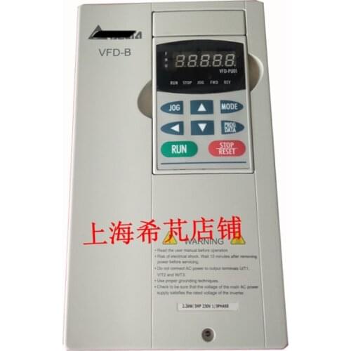 New VFD022B21A VFD-B Inverter AC Motor Drive 1 Phase 220V 2.2KW 3HP 11A 400HZ