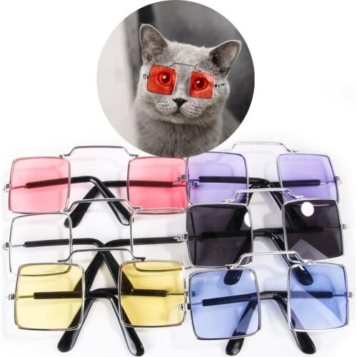 Square Dog Cat Pet Glasses For Pet Products Eye-wear Pet Sunglasses Photos Props Accessories Pet Supplies Cat Glasses Kitty Toy