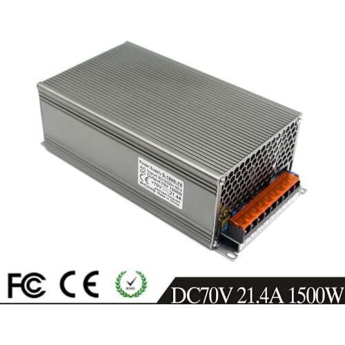 New Product 70V 21.4A 1500W Switching Switch Power Supply Transformer 110V 220V AC-DC USP for Radio Electronics Stepper Motors