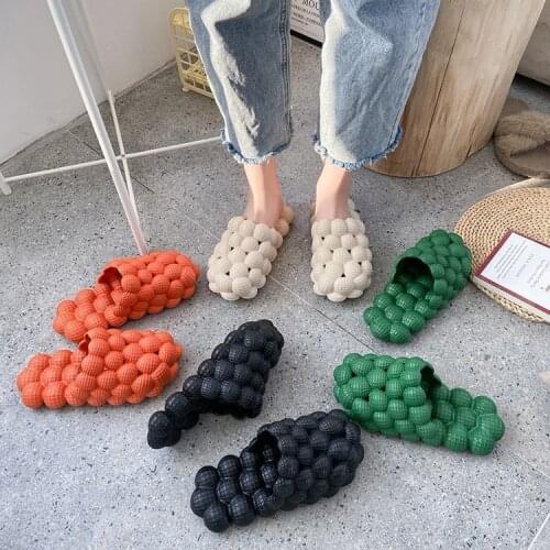Family Matching Shoes Slippers Unisex Sandal Flat Summer Characteristic Bubbles Casual Slides Outdoor Beach Female Slippers