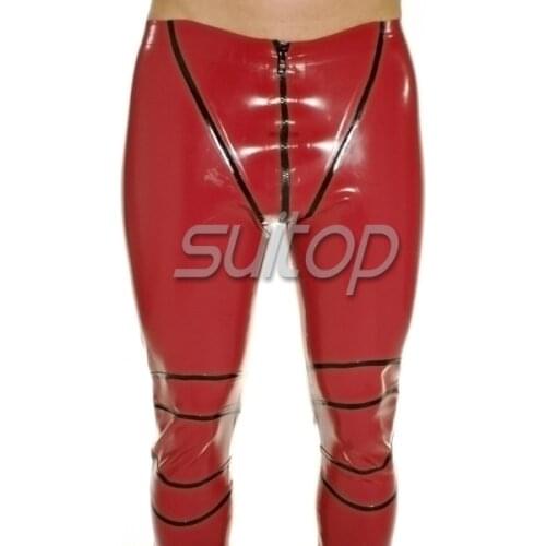 Sexy latex sexy nature rubber latex wearing costume pants