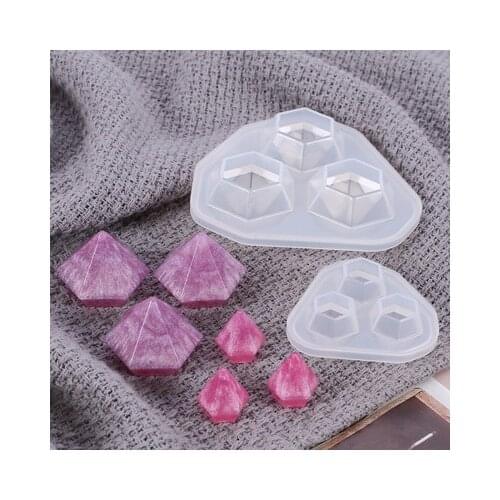 Diamond Pendant Resin Silicone Mold For DIY Crafts UV Epoxy Making Jewelry Tools Mold